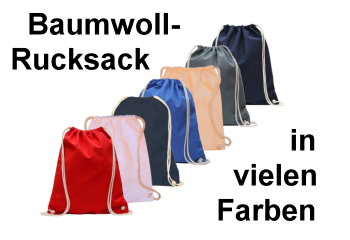 baumwollrucksack-einfarbig