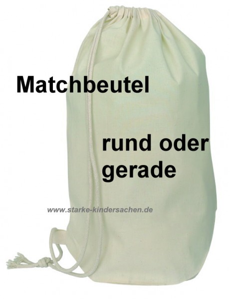 Baumwolle Matchbeutel, Matchsack, zum einseitigen Tragen über der Schulter, in naturbvarben