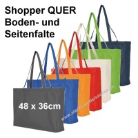Maxi-Shopper QUER Baumwolltasche 48x36cm
