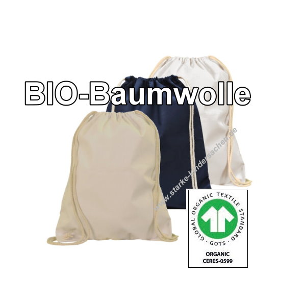 Premium Baumwolle Zuziehbeutel Turnbeutel Sportbeutel Gymsack Bag 